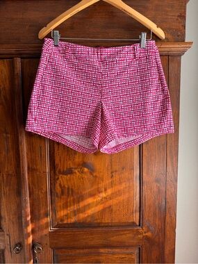 Spanx Sunshine Shorts bright hibiscus gingham pattern size medium